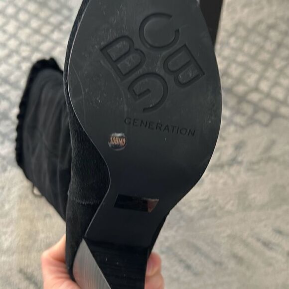 Bcbg generation suede black boots knee-high size 10 - Picture 10 of 10